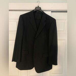 Emanuel Ungaro Black Wool Suit